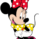 Minnie Mouse Yellow Dress Logo Vector