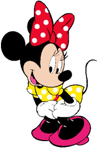 Minnie Mouse Yellow Dress Logo Vector