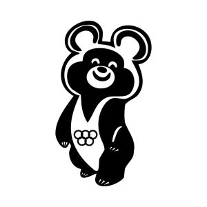 Misha Olympic Bear Logo Vector