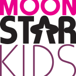 Moon Star Kids Logo Vector