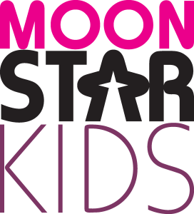 Moon Star Kids Logo Vector