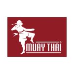 Muay Thai Kickboxer Logo Vector