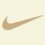 Nike Aesthetic Icon Beige Vector