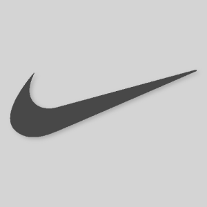 Nike Aesthetic Icon Grey Vector