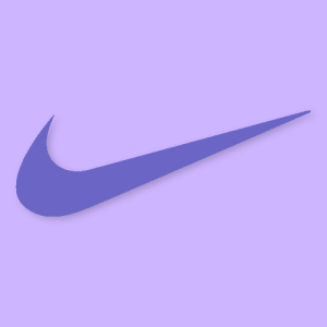 Nike Aesthetic Icon Lilac Vector