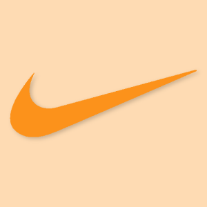Nike Aesthetic Icon Orange Vector