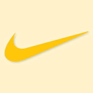 Nike Aesthetic Icon Yellow Vector