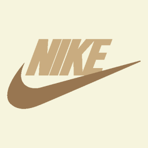 Nike Aesthetic Logo Beige Vector