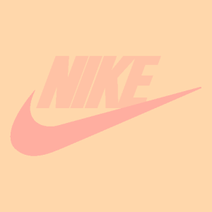 Nike Aesthetic Logo Peach Vector