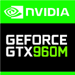 Nvidia GeForce GTX 960M Sticker Logo Vector