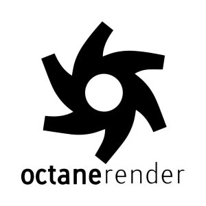 Octane Render 3D Logo Vector