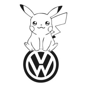 Pikachu Volkswagen Logo Vector