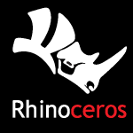 Rhinoceros 3D Logo Vector