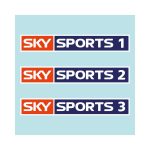 Sky Sports 1,2 And 3 Logo Vector