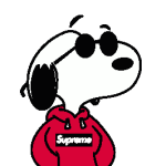 Snoopy Supreme Logo Vector