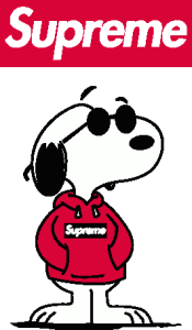 Snoopy Supreme Logo Vector
