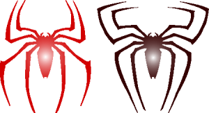 Spider Man Lining Logo Vector
