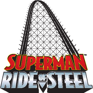 Superman Ride of Steel Logo Vector