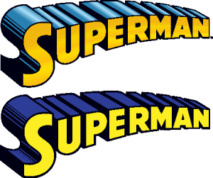 Superman comic Logo Vector