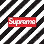 Supreme Cross Line Logo Vector