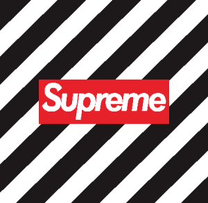 Supreme Cross Line Logo Vector