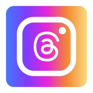 Threads Instagram App Icon Vector
