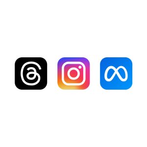 Threads Instagram Meta Logo Vector