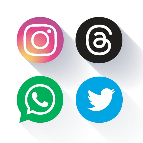 Threads Social Apps Icons - (.Ai .PNG .SVG .EPS Free Download)