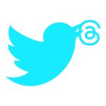 Threads Twitter Icon Vector