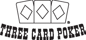 Three Card Poker Logo Vector