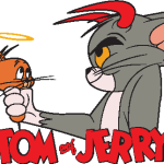 Tom and Jerry angry Logo Vector