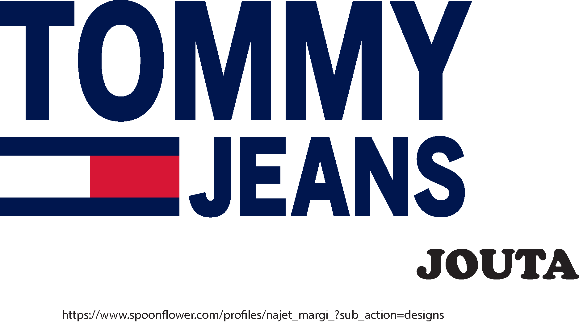 Tommy store jeans vector