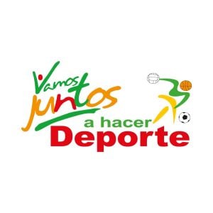 Vamos Juntos A Hacer Deporte Logo Vector