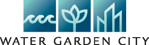 Water Garden City Logo Vector