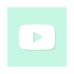 YouTube Aesthetic Icon Green Vector