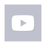 YouTube Aesthetic Icon Grey Vector