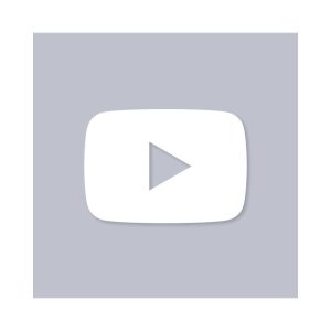 YouTube Aesthetic Icon Grey Vector