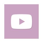 YouTube Aesthetic Icon Lilac Vector