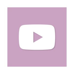YouTube Aesthetic Icon Lilac Vector