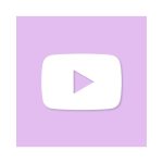 YouTube Aesthetic Icon Purple Vector