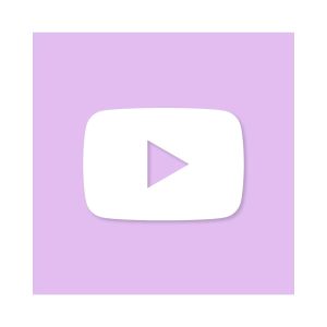 YouTube Aesthetic Icon Purple Vector