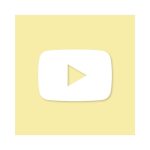 YouTube Aesthetic Icon Yellow Vector