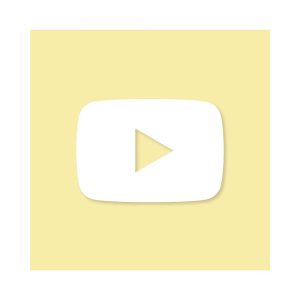YouTube Aesthetic Icon Yellow Vector