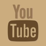 YouTube Aesthetic Logo Brown Vector