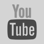 YouTube Aesthetic Logo Grey Vector