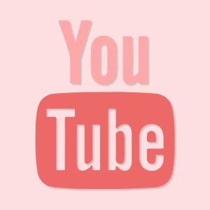 YouTube Aesthetic Logo Red Vector