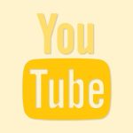 YouTube Aesthetic Logo Yellow Vector