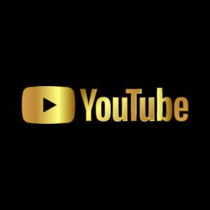 YouTube Gold Logo Vector
