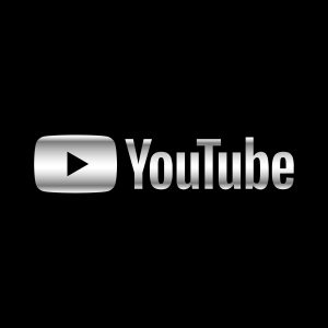 YouTube Silver Logo Vector