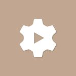 YouTube Studio Aesthetic Icon Brown Vector